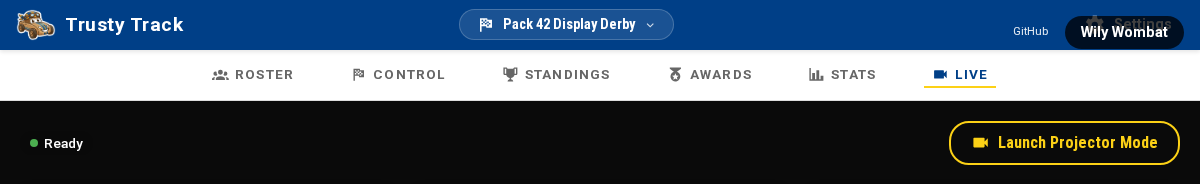 Projector Mode Launch Button