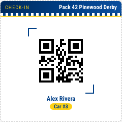 A single check-in code