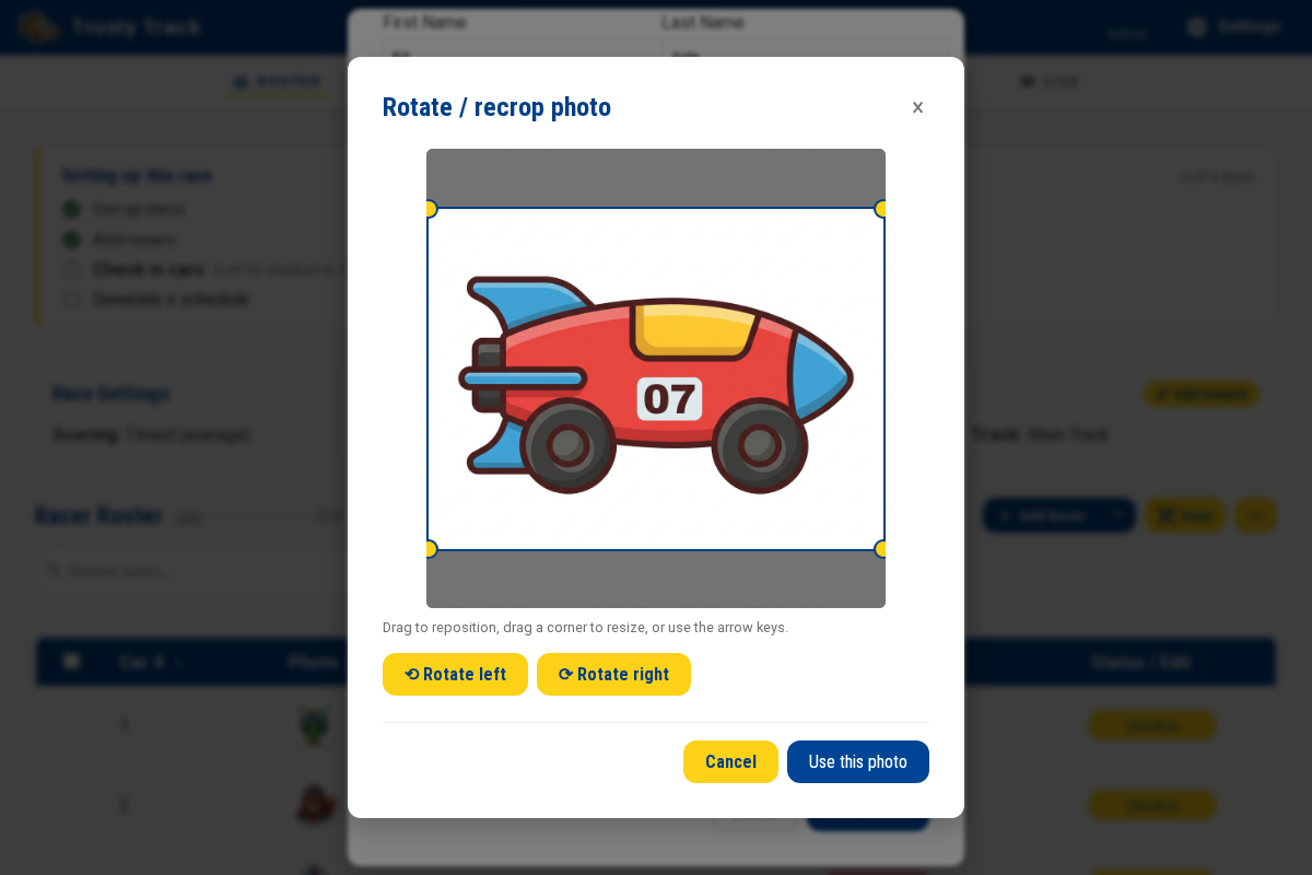 Crop and Rotate Tool