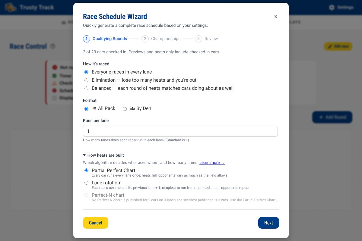 Round Wizard — How heats are built